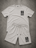 Men’s SS Logo Set – Stone Grey/Black