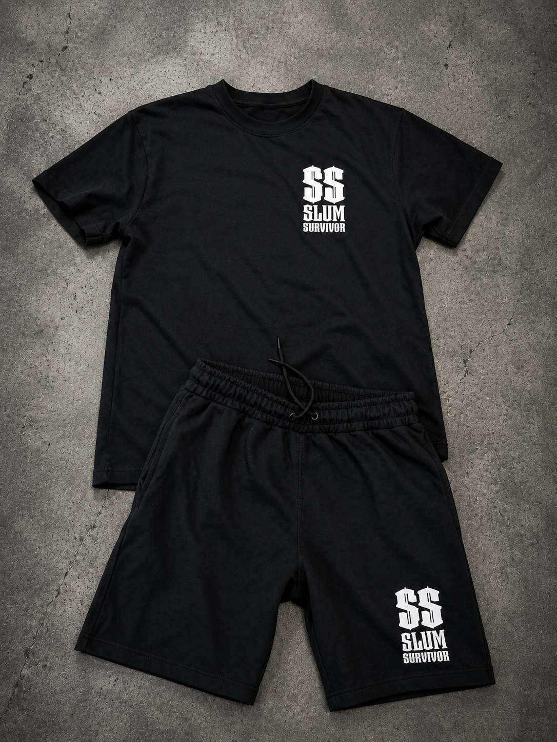 Men’s SS Logo Set – Black/White
